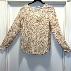 Womens WHBM Silk Size 6 White Blouse